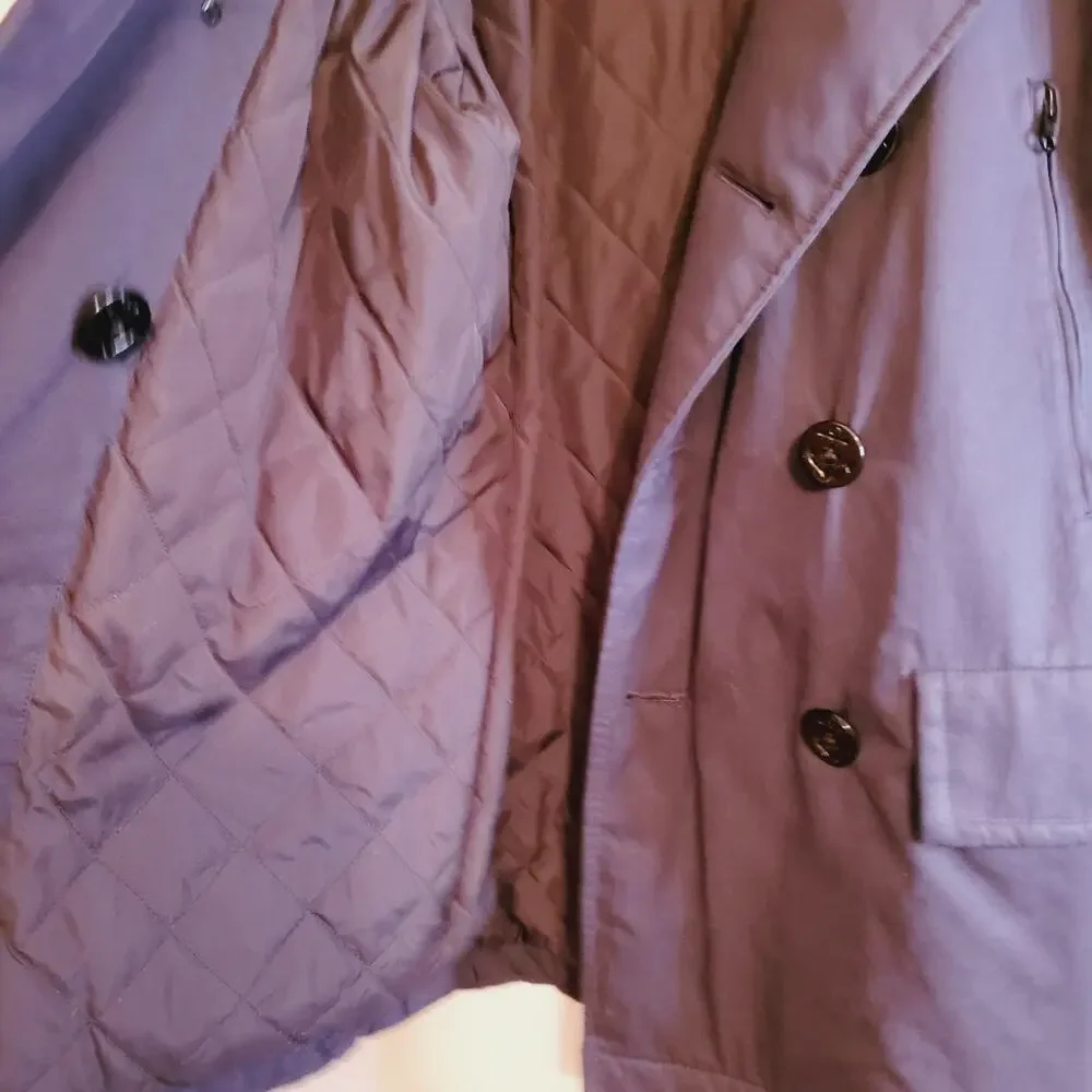 J.Crew Fulton Primaloft navy blue peacoat Size Med Preppy Old Money Coastal